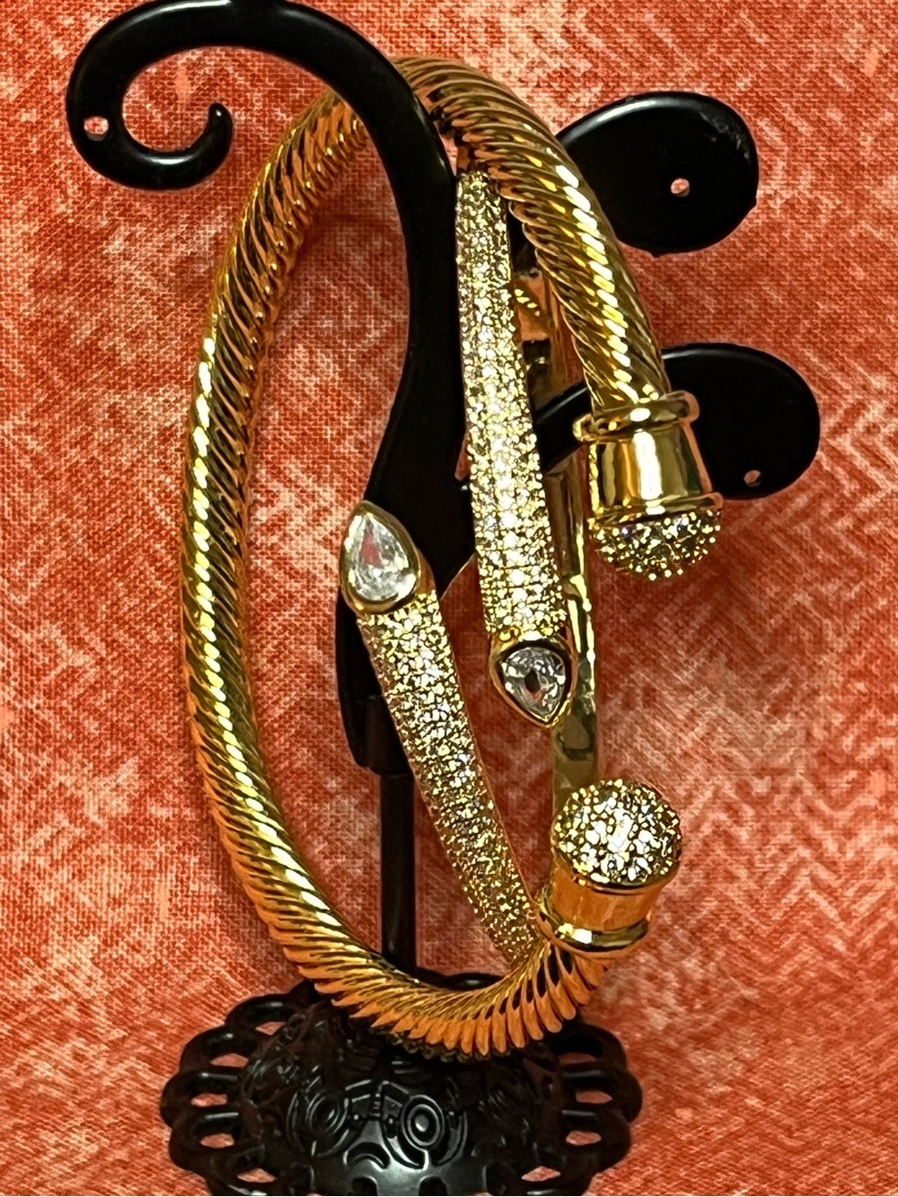 Gold Crystal-Accent Women’s Bracelets